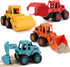 4Pcs Construction Toys,Friction Powered Construction Truck Toys Vehicles,Push and Go Construction Sand Truck Toys,Outdoor Toys with Bulldozer Exca...