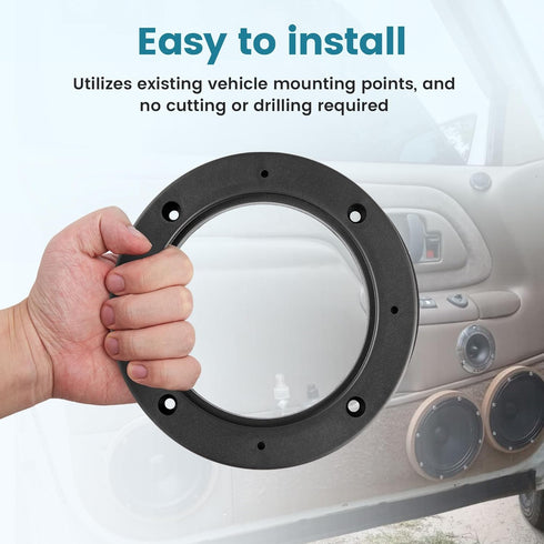 4 Inch Speaker Spacer Adapter Ring Mounting Bracket 4 PCS, Auto Car Universal Fit 4” Plastic Speaker Ring Adapter 0.43 Inch Depth, 4 Inch Plastic ...