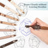 BAYTORY 8Pcs Cute Retractable Erasable Gel Pens, Blue and Black Ink Pen with Eraser Clear, Smooth Writing Comfortable to Use for Note Taking Marki...
