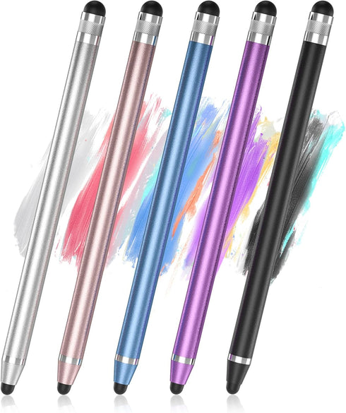 Stylus for Touch Screens, 5-Pack Stylus Pen for iPad High Sensitivity & Precision Capacitive Stylus Compatible with iPhone/iPad/Android/Tablet Mor...