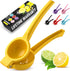 Zulay Kitchen Metal Lemon Squeezer - Handheld Lemon Juicer Squeezer - Easy to Use Citrus Juicer - Manual Press for Extracting the Most Juice Possi...