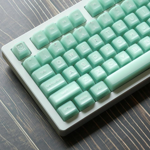 Keycap Set- Jade 142 Keys RSA Profile Shine Through Keycaps PBT Keycaps Double Shot Custom Keycaps for Mechanical Keyboard...