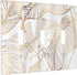 Rose Gold Palm Leaves Tropical Leaf Triple Toggle Light Switch Cover Plates Decorative 3 Gang Wallplate Electrical Outlet Covers for Home Bedroom ...