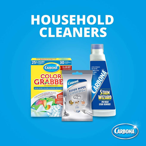Carbona Silver Wipes | Metal Cleaner & Polish | 12 Wipes, 2 Pack...