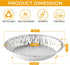 The Baker Celebrations Aluminum Foil Baking Pie Pans – 8 inch (7 inch Inner Diameter) Disposable Plates - Made in USA (Pack of 25)...