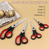 Scissors All Purpose 4-Pack, Heavy Duty Scissors Set with Thick and Sharp Blades, Premium shears with Soft Handles, Paper Scissors for Office Hous...