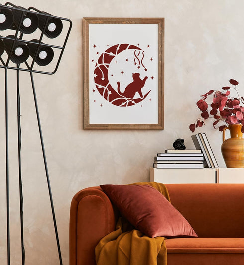 Cat Stencils for Painting Reusable Cat Butterfly Stencils Cat Letter Template Plastic Cat Moon Stencils for Painting on Canvas Wall Wood Burning C...