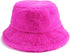 Winter Fluffy Fuzzy Bucket Hat Plush Furry Faux Fur Fisherman Hats Warm Hat for Women...