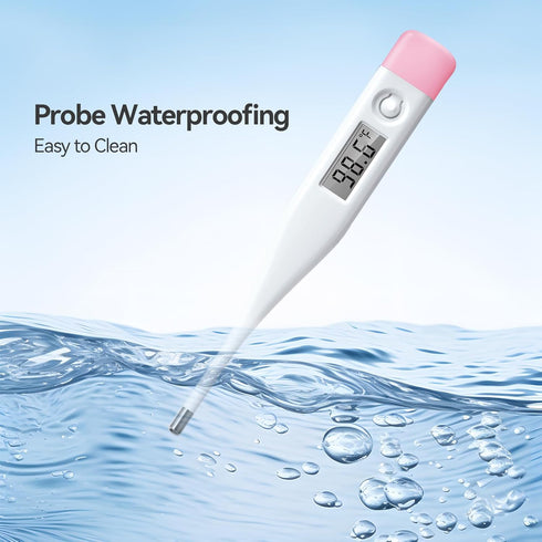 Digital Oral Thermometer for Adults and Children with LCD Display, Oral Thermometer for Baby with Fever Alarm Rectal & Underarm Use, Fast Reading ...