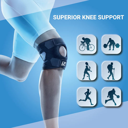 LP 788CA Adjustable Knee Brace with Open Patella - Kneecap Support for Running, Biking, Aerobics, Fitness, Football, Basketball, Hiking and Pain R...