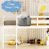 Bedside Caddy Bedside Hanging Storage Basket Bed Caddy for Headboards Bunk Dorm Rooms Crib Beds Rails Organizer (Grey)...