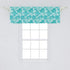 Lunarable Pale Blue Window Valance, Camouflage Pattern Tropical Summer Theme Palm Tree Leaves Hawaiian, Curtain Valance for Kitchen Bedroom Decor ...