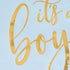 Sparkle and Bash 50 Pack It's a Boy Baby Shower Napkins - 5 x 5 in Blue & Gold Foil - 3-Ply Cocktail Table Napkins for Baby Boy Shower Decorations...
