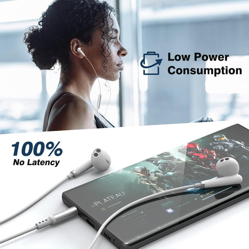 3.5mm Headphones Wired Earbuds for Chromebook Laptop,in-Ear Headset Earphones with HD Mic,Clear Call,Volume Control for Nintendo Switch,MP4/MP3,Sa...