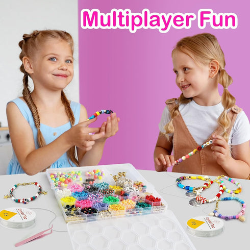 Goody King 3600+pcs Clay Beads Bracelet Making Kit for Beginner Heishi Beads Letter Beads 30 Color+ with Charms Kit for Jewelry Making Clay Beads ...