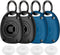 (4 Pack) AirTag Keychain Holder Case | IPX8 Waterproof, Ultra-Compact | Portable Air Tag Holder Cover for Backpack, Keys, Luggage - 2 Black/2 Blue...