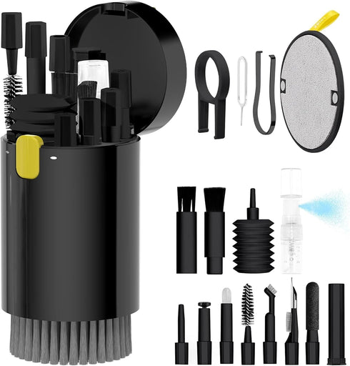 Laptop Phone Screen Cleaner Kit, Computer Keyboard Brush Cleaning Spray for iPhone AirPods MacBook iPad, 20-in-1 Electronic Device Clean Tool for ...