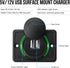 12V RV USB Charger, Quick Charger 3.0 Wall Mount USB Charging Station with Green Indicator Light and Cap for Car Camper Boat Marine SUV ATV (Black...
