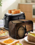 Toaster Cover 2 Slice, Wine Bottle and Fruit Grape with Wooden Barrel Bread Maker Cover Toaster Dust Cover with Pockets, Dust-Proof Cover for Kitc...