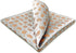 S&W SHLAX&WING Foulard Mens Pocket Squares Silver Orange Paisley for Party...