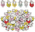 100Pcs Cute Sheep Shape Wooden Buttons in Bulk for DIY Crafts Sewing Knitting Card Making Mix Color...