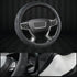 GIANT PANDA Steering Wheel Cover for GMC Sierra Acadia Terrain Yukon(Black+Gray Line-Standard Size)...