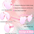 12 Pcs Heart Shaped Sunglasses for women Transparent Colorful Frameless Heart Glasses Bachelorette Party Favor...