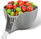 Strainers and Colanders, Silicone Colander for Kitchen with Spout for Ease Rinsing and Draining Fruit, Vegetable Salads, Pasta, Food Strainers Bow...