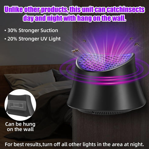 Indoor Insect Trap,Fruit Fly Trap Indoor for Home,Gnat Traps for House, Mosquito Traps,Zapper Fly Traps Catcher for Mosquito Hanging on The Wall,B...