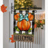 Welcome Fall Cartoon Mouse Pumpkin Decorative Garden Flag, Autumn Thanksgiving Buffalo Plaid Check Yard Outside Decorations, Farmhouse Rustic Outd...