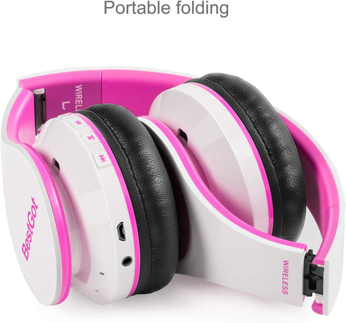 2024 Kids Bluetooth Headphones BT6002 Wireless Headphones for Kids Children Adults for School Foldable Headset for 18 Hours for PC/Phone/Tablets/T...