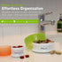 humangear GoTubb | Hard Container | Easy Open | Food-Safe Material, Clear/Green/Blue, Small...