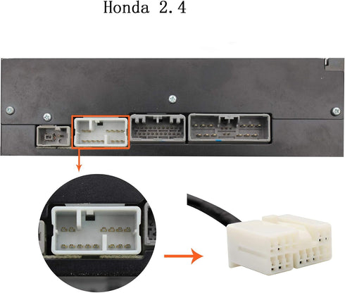 Car Audio Input Adapter with USB & AUX Interface for Honda Civic 2006-2010 Accord 2003-2011 Pilot 2006-2011 CRV 2005-2011 Odyssey 2005-2010 Elemen...