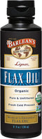 Barlean's Organic Lignan Flaxseed Oil Liquid Supplement from Cold Pressed Flax Seeds, 7,230 mg ALA Omega-3 Fatty Acids for Skin and Hair Care, Veg...