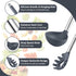 TeamFar Silicone Kitchen Utensils, 2 Pcs Large Nonstick Soup Ladle and Pasta Fork for Cooking Mixing Serving Soup, Sauce, Spaghetti, Eggs, Non-Tox...
