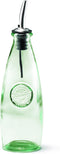 Tablecraft Oil & Vinegar Serving Bottle with Pourer, 12 oz, Green...