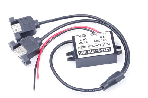 DC-DC 9V 12V 24V 36V 8V-40V to 5V 3A 15W Mini USB Step-Down Power Supply Module Car Power Converter Module Over-Temperature Over-Current Short Cir...