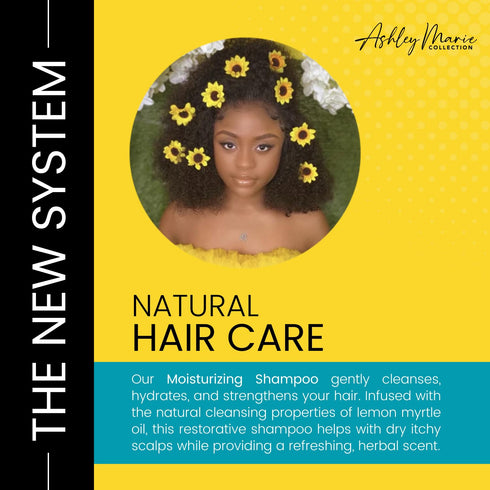 The Hair Diagram - Ashley Marie Moisturizing Shampoo - Natural Cleansing & Strengthening - Restorative Lemon Myrtle Shampoo with Hydrolyzed Wheat ...