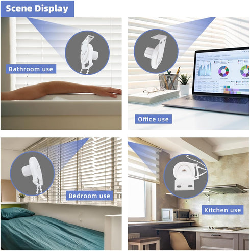 2 Set Roller Shade Accessory Set, Roller Blinds Connector Shades Clutch for 1.1"(28mm) Tube Fitting Parts Repair Kit Complete with Child Safty P-C...