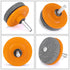 Cenoz Lawn Mower Blade Sharpener, 3PCS Lawn Mower Blade Sharpener Tool for Any Power Hand Drill, Universal Blade Sharpeners for Lawn Mowers, Easy ...
