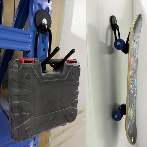 Pmsanzay 2 Pack Power Drill Tool Organizer Holder,Magnetic Tool Holders,Garage Tool Storage Rack,Heavy Duty Large Garage Magnet Utility Hooks with...