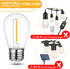 Mlambert LED String Light Bulbs,Shatterproof Outdoor String S14 Replacement Light Bulb,Waterproof 1W LED Edison Bulb Equal to 11W,15 Pack,Not Sola...