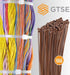 GTSE 12 Inch Brown Zip Ties, 100 Pack, 50lb Strength, UV Resistant Long Nylon Cable Ties, Self-Locking 12" Tie Wraps...