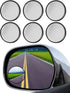 Iconikal Convex Rear View Blindspot Adhesive Mirror, 2-inch, Wide Angle, 6-Pack...