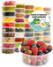 Food Storage Containers with Lids 16oz 20oz 24oz 32oz Freezer Deli Cups BPA-Free Leakproof Round Clear Takeout Container Meal Prep Microwavable, A...