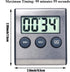 Kitchen Timer, Digital Kitchen Timer Magnetic Countdown Kitchen Timer with Loud Alarm Stainless Steel Timer for Kitchen Cooking, Baking,Sports Gam...