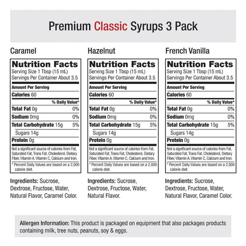 Amoretti - Classic Syrups 3 Pack - 1.69 Fl oz (Pack of 3)...