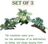 Artificial Fish Tank Plants Silk Aquarium Plant Aquatic Water Grass Foreground Decor (3PCS Green Grasses)...