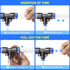 TAILONZ PNEUMATIC Blue 10MM Tube OD x 6MM Tube OD x 10MM Tube OD Tee Plastic Push to Connect Fittings 3 Ways Tube Connect Push Fit Push Lock PE10-...