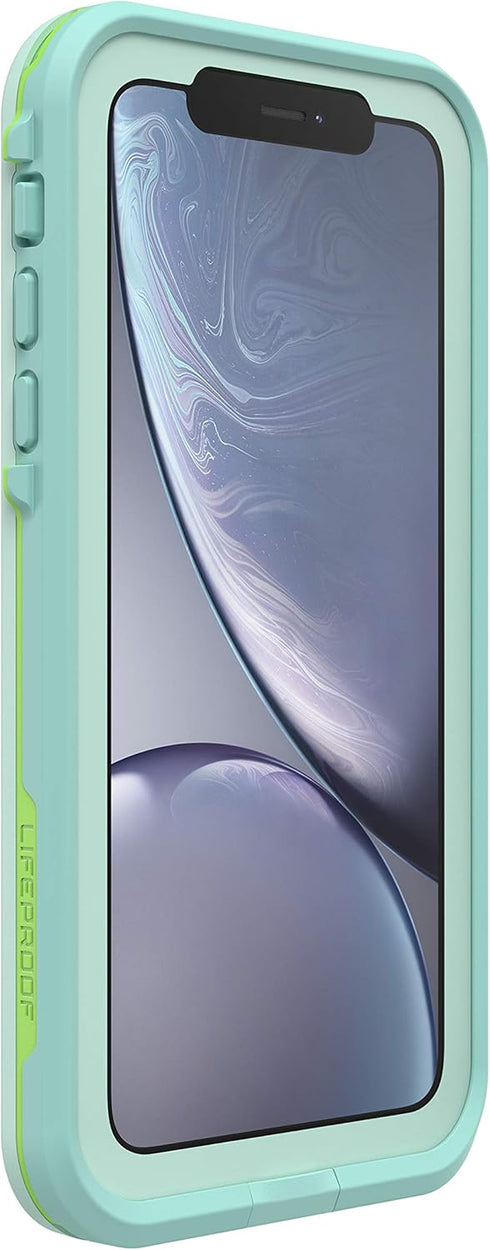 LifeProof iPhone XR FR? Series Case - TIKI (FAIR AQUA/BLUE TINT/LIME), waterproof IP68, built-in screen protector, port cover protection, snaps to...